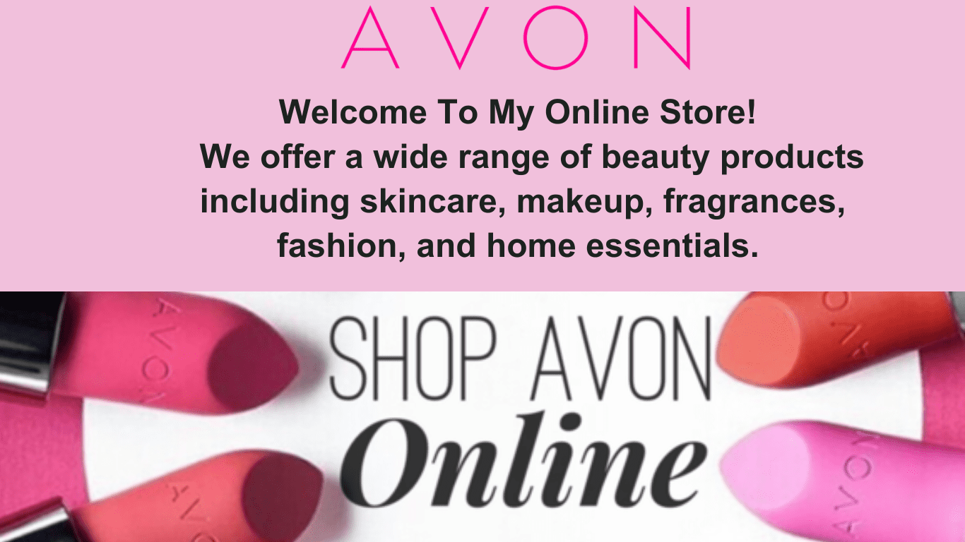 A picture of the avon website.