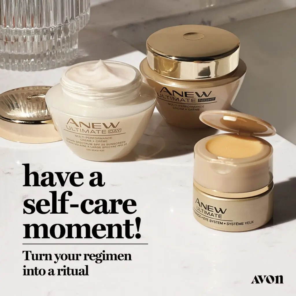 Anew Ultimate skincare products.