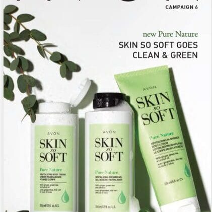 A poster of some skin so soft products