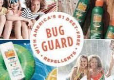 A poster of bug guard with four photos